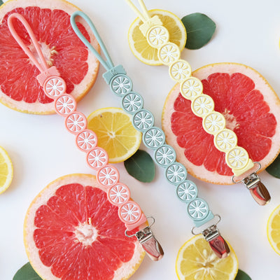 Citrus Pacifier Clips on ForEveryMom.com