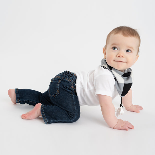 NEW! 2-Pack Pacifier Holder PaciGrip Bibs