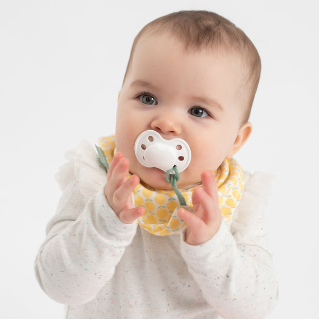 NEW! 2-Pack Pacifier Holder PaciGrip Bibs