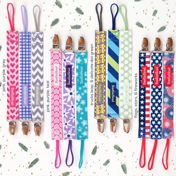 3-Pack Pacifier Clips