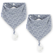 NEW! 2-Pack Pacifier Holder PaciGrip Bibs