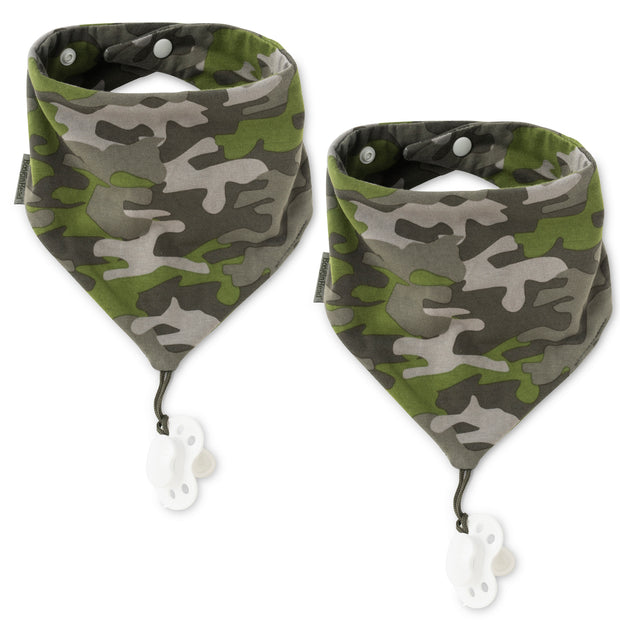 NEW! 2-Pack Pacifier Holder PaciGrip Bibs