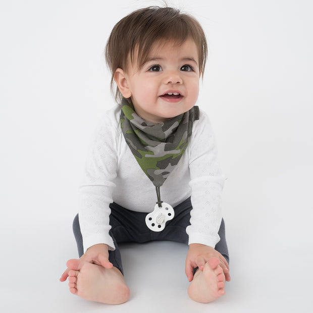 NEW! 2-Pack Pacifier Holder PaciGrip Bibs