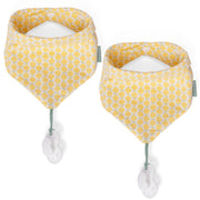 NEW! 2-Pack Pacifier Holder PaciGrip Bibs