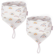 NEW! 2-Pack Pacifier Holder PaciGrip Bibs