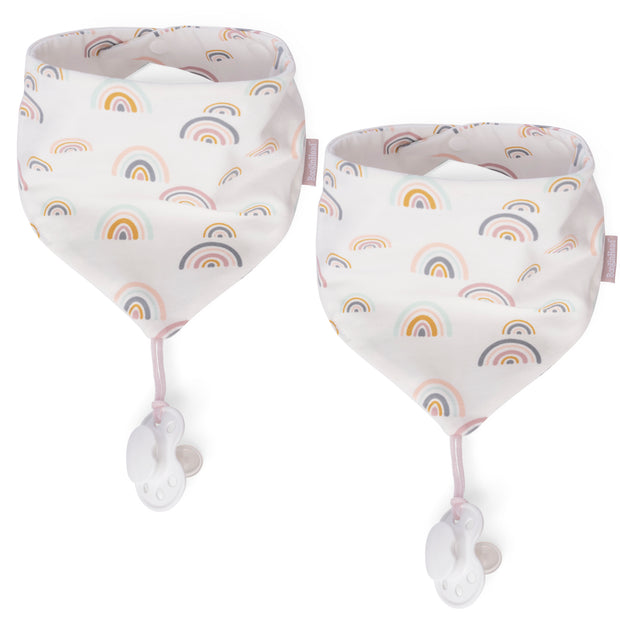 NEW! 2-Pack Pacifier Holder PaciGrip Bibs