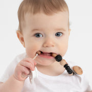 Wood Beaded Pacifier Clips