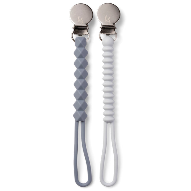 NEW! Silicone Teething Pacifier Clips
