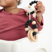 Wood Beaded Pacifier Clips