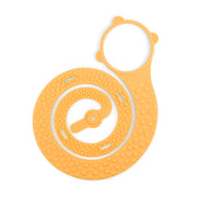 keep your sippy cup from falling or dropping. BooginHead SippiGrip Silicone strap in Creamsicle Orange, easy to clean, adjustable size.