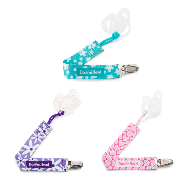 3-Pack Pacifier Clips